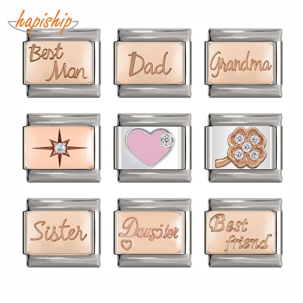 hapiship 2019 new original daisy rose dad mum sister heart italian charm fit 9mm bracelet stainless steel jewelry making dj159, Bronze;silver
hapiship 2019 new original daisy rose dad mum sister heart italian charm fit 9mm bracelet stainless steel jewelry making dj159, Bronze;silver