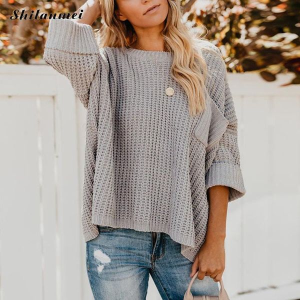 fashion women knitted sweater women knitwear streetwear loose with pocket solid color soft pullovers trendy female clothing, White;black
fashion women knitted sweater women knitwear streetwear loose with pocket solid color soft pullovers trendy female clothing, White;black
