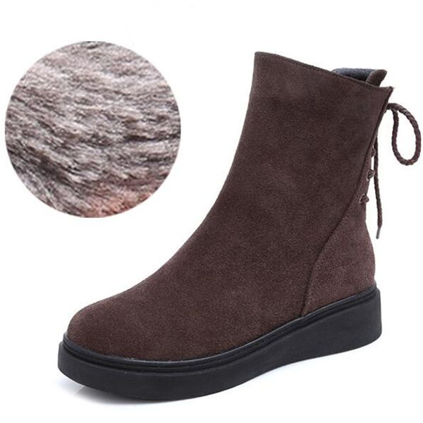 2018 new autumn and winter boots women shoes retro matte cowhide leather boots woman warm comfort plus velvet women, Black
2018 new autumn and winter boots women shoes retro matte cowhide leather boots woman warm comfort plus velvet women, Black