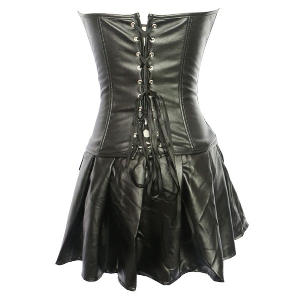 wholesale-faux leather corset dress black strapless clubwear zip body shaper outfit pole dancing mini skirt party dress & skirt, Black;white
wholesale-faux leather corset dress black strapless clubwear zip body shaper outfit pole dancing mini skirt party dress & skirt, Black;white
