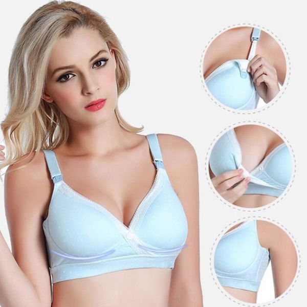Wire Free Maternity Front Buckle Cotton Gather Nursing Bra Breathable Pregnancy Breastfeeding Bras Comfortable
Wire Free Maternity Front Buckle Cotton Gather Nursing Bra Breathable Pregnancy Breastfeeding Bras Comfortable
