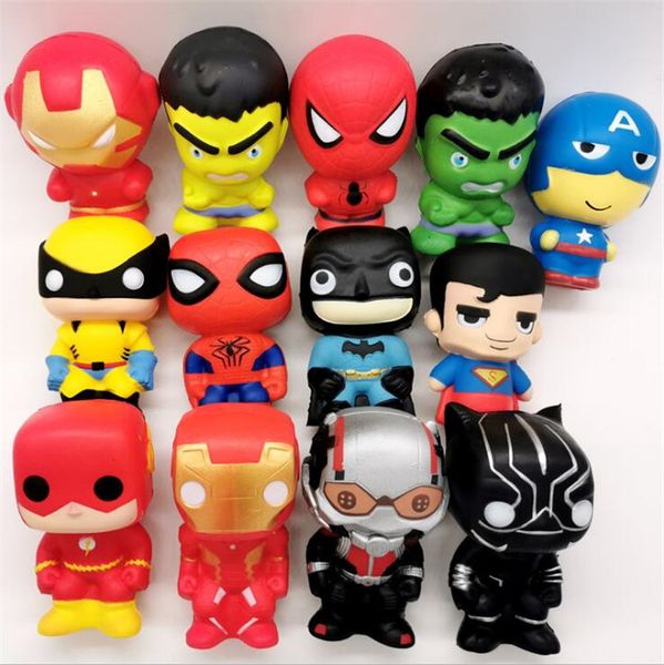new cute super hero squishy spiderman iron man hulk slow rising soft squeeze toys bread scent stress relief for kid fun gift toy
new cute super hero squishy spiderman iron man hulk slow rising soft squeeze toys bread scent stress relief for kid fun gift toy