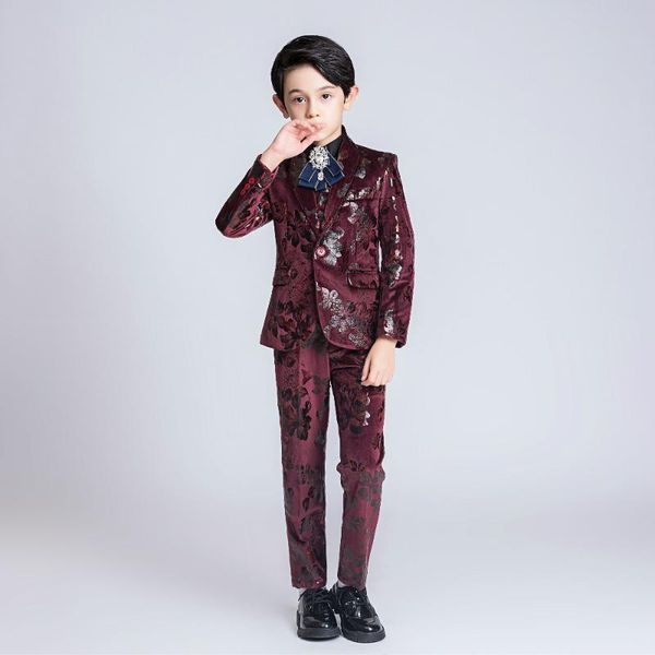 yuanlu new kids suits 4pcs velvet boys suits for wedding blazer jacket floral toddler coat silm fit autumn winter, Black
yuanlu new kids suits 4pcs velvet boys suits for wedding blazer jacket floral toddler coat silm fit autumn winter, Black