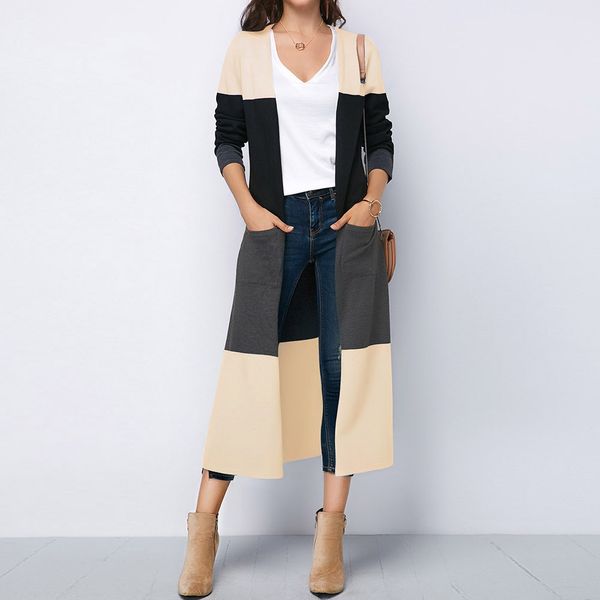 winter women's long sleeve striped openwork color hem wool jacket cardigan shirt women's autumn jacket ing, Tan;black
winter women's long sleeve striped openwork color hem wool jacket cardigan shirt women's autumn jacket ing, Tan;black