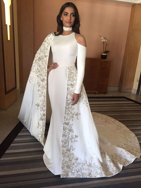 elegant white mermaid prom dresses with cape and overskirts satin party gown lace appliqued sweep train evening special occasion dress, Black
elegant white mermaid prom dresses with cape and overskirts satin party gown lace appliqued sweep train evening special occasion dress, Black