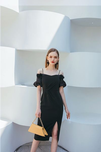 clavicle collar slimming nipped waist retro bubble sleeve split dress banquet evening dress female black off-shoulder party dress, White;black
clavicle collar slimming nipped waist retro bubble sleeve split dress banquet evening dress female black off-shoulder party dress, White;black