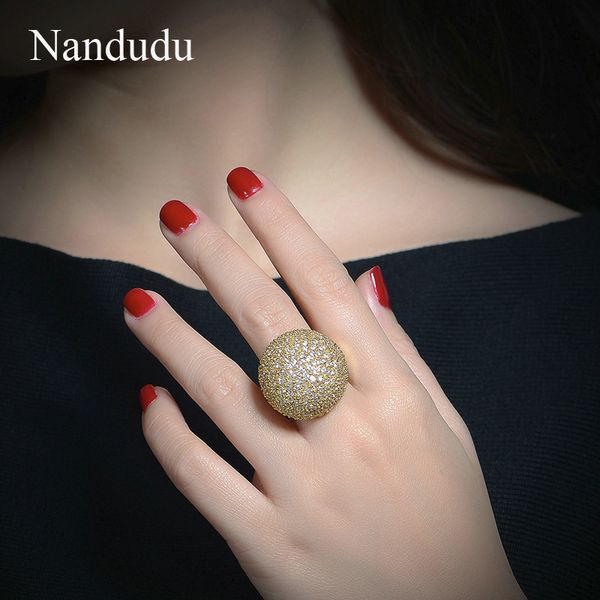 nandudu luxury gold color austrian crystal rings fashion jewelry gift for women girl party hemisphere ring accessories r1049 c19041201, Slivery;golden
nandudu luxury gold color austrian crystal rings fashion jewelry gift for women girl party hemisphere ring accessories r1049 c19041201, Slivery;golden