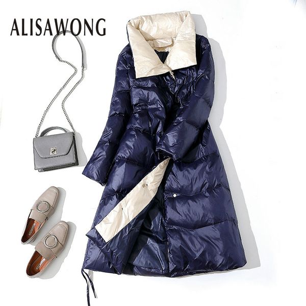 women korean fashion medium length ultra light down jackets 2019 new autumn winter female basic warm loose bling outerwear, Black
women korean fashion medium length ultra light down jackets 2019 new autumn winter female basic warm loose bling outerwear, Black