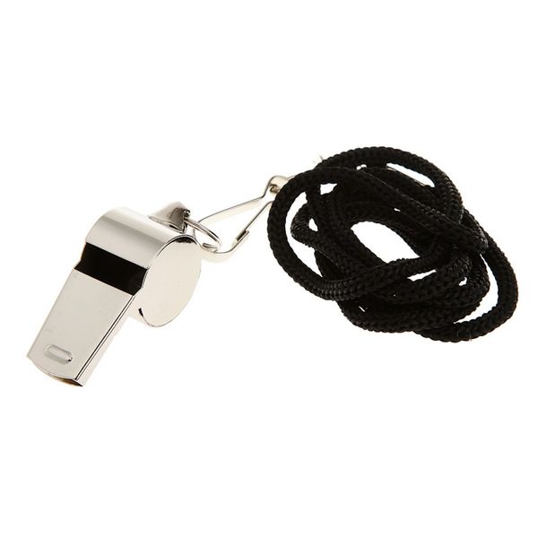 outdoor metal referee whistle with black lanyard training emergency survival coaches referee sport rugby party soccer football
outdoor metal referee whistle with black lanyard training emergency survival coaches referee sport rugby party soccer football