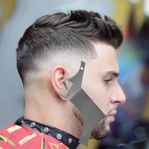 stainless steel men beard shaping ruler styling silver template trim comb shaving tool
stainless steel men beard shaping ruler styling silver template trim comb shaving tool
