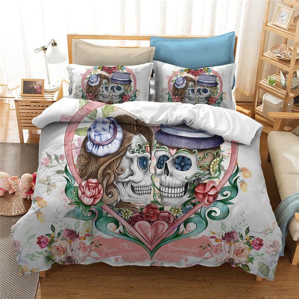 valentine gift 3d candy skull bedding king couple skull print duvet cover set quilt cover and pillowcase 3pcs bed linen
valentine gift 3d candy skull bedding king couple skull print duvet cover set quilt cover and pillowcase 3pcs bed linen