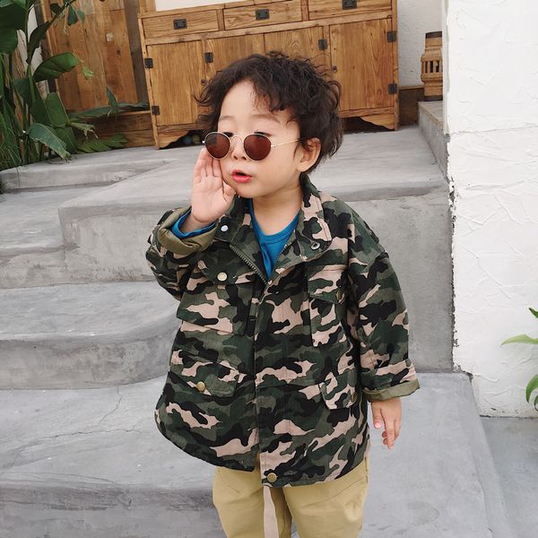 spring and autumn new children camouflage worker jacket boys and girls baby casual windbreaker long sleeve casual jackets, Blue;gray
spring and autumn new children camouflage worker jacket boys and girls baby casual windbreaker long sleeve casual jackets, Blue;gray