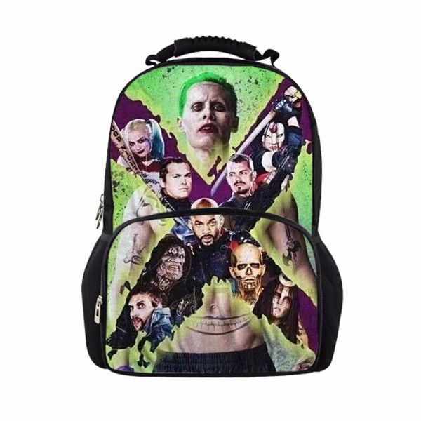 2020 backpack suicide squad backpack for teenager children harley quinn joker bags mens women shoulder bag boys girls designer school
2020 backpack suicide squad backpack for teenager children harley quinn joker bags mens women shoulder bag boys girls designer school