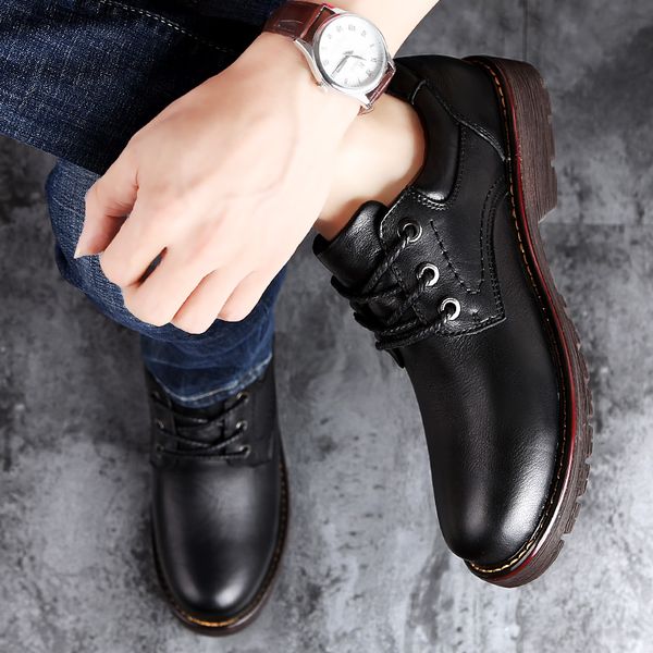 big szie 47 genuine leather shoes men outdoor flats fashion men's casual shoes breathable man comfortable lace up j3, Black
big szie 47 genuine leather shoes men outdoor flats fashion men's casual shoes breathable man comfortable lace up j3, Black