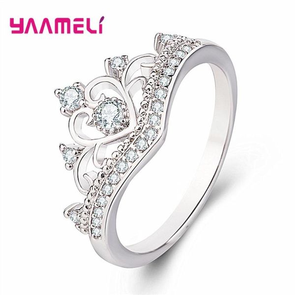 fashion crown shape round cubic zirconia rings for women female pure 925 sterling silver jewelry rings party decoration, Golden;silver
fashion crown shape round cubic zirconia rings for women female pure 925 sterling silver jewelry rings party decoration, Golden;silver