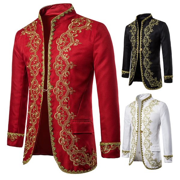 2019 men's new blazer jackets coats long sleeve streetwears slim coats autumn fashion male vintage printed blazers, Black;brown
2019 men's new blazer jackets coats long sleeve streetwears slim coats autumn fashion male vintage printed blazers, Black;brown