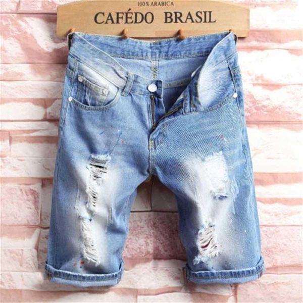 new fashion leisure mens ripped short jeans brand clothing summer shorts hole breathable tearing denim shorts jean male trousers1, Blue
new fashion leisure mens ripped short jeans brand clothing summer shorts hole breathable tearing denim shorts jean male trousers1, Blue