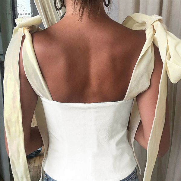 white crop female sleeveless solid bandage vintage strap vest for women short fashion korean summer tide
white crop female sleeveless solid bandage vintage strap vest for women short fashion korean summer tide