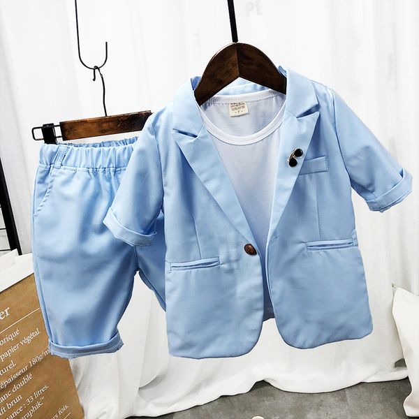 summer korean children's short sleeved suit set boys performance party host costume kids short sleeve blazer shorts clothing set, Black
summer korean children's short sleeved suit set boys performance party host costume kids short sleeve blazer shorts clothing set, Black
