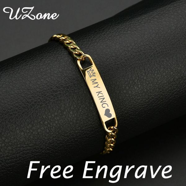 uzone personalized engraved name bracelet gold color bar love engrave bracelets for lover's gift, Black
uzone personalized engraved name bracelet gold color bar love engrave bracelets for lover's gift, Black