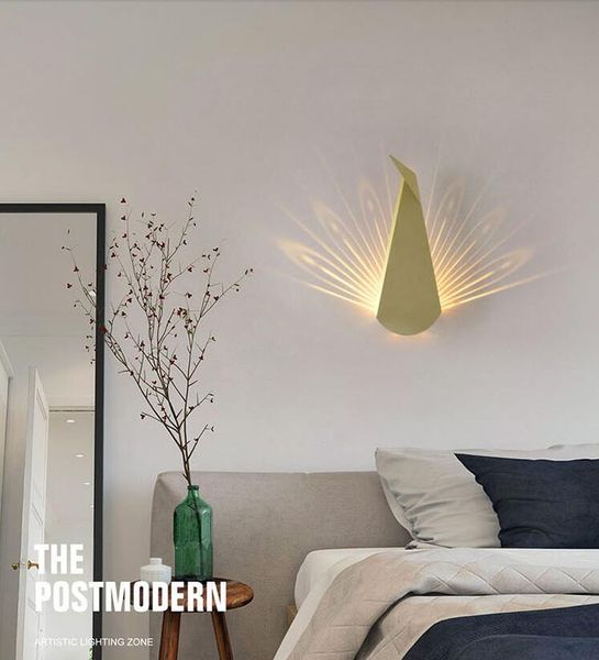 nordic postmodern simple creative wall light living room bedroom bedside decoration led corridor aisle peacock wall lamp
nordic postmodern simple creative wall light living room bedroom bedside decoration led corridor aisle peacock wall lamp