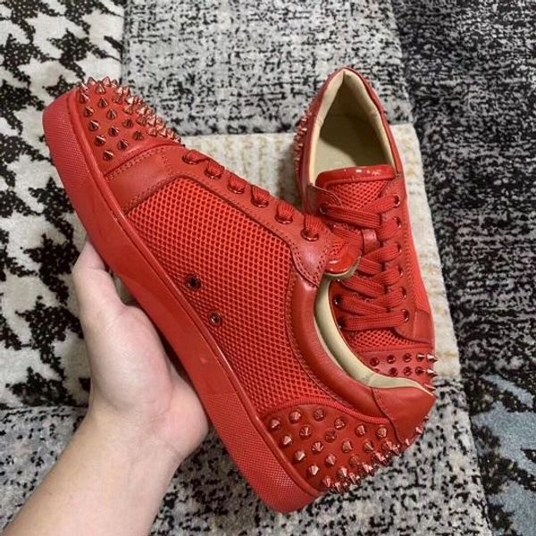 man bf gift birthday spikes red bottom shoes for men,women brands mesh leather rivets skateboard shoes [original box,eu35-46, Black
man bf gift birthday spikes red bottom shoes for men,women brands mesh leather rivets skateboard shoes [original box,eu35-46, Black