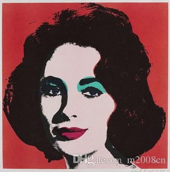 

famous andy warhol liz handpainted & hd print abstract portrait art oil painting,wall art home decor on canvas multi size a94