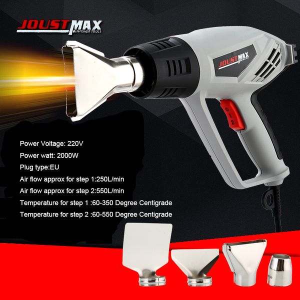 220v heat gun 2000w variable temperature advanced electric air gun with four nozzle attachments power tool with 4 accessory
220v heat gun 2000w variable temperature advanced electric air gun with four nozzle attachments power tool with 4 accessory