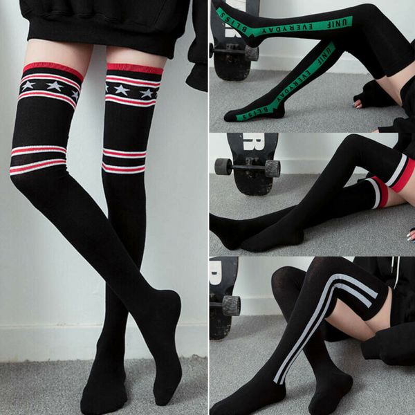 new women socks fashion stockings casual cotton thigh high over knee cotton high socks girls women striped print long knee, Black;white
new women socks fashion stockings casual cotton thigh high over knee cotton high socks girls women striped print long knee, Black;white