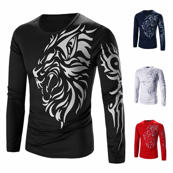 brand 2018 mens autumn t shirt dragons printing casual male long sleeve shirt funny quick dry men slim fitness high quality, White;black
brand 2018 mens autumn t shirt dragons printing casual male long sleeve shirt funny quick dry men slim fitness high quality, White;black