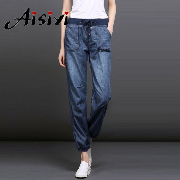 aisiyi summer loose casual jeans women vintage boyfriend ankle length harem pants female streetwear solid office denim pants, Blue
aisiyi summer loose casual jeans women vintage boyfriend ankle length harem pants female streetwear solid office denim pants, Blue