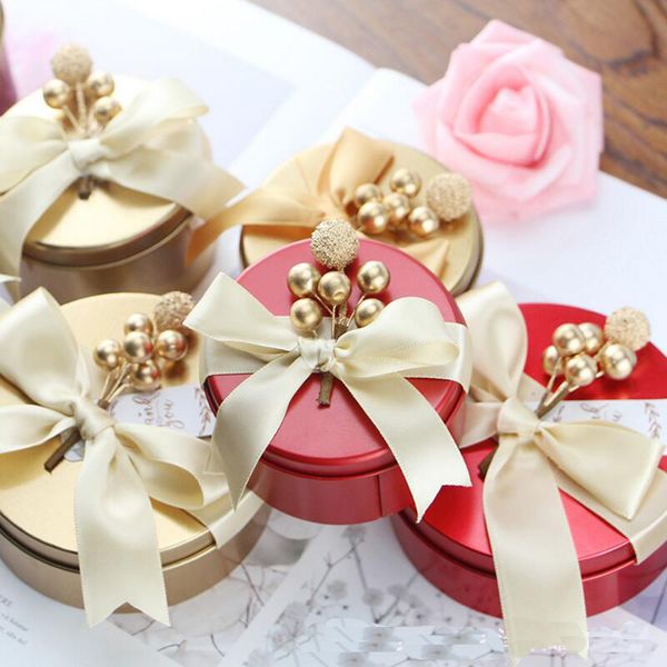 6pcs/lot personality creative round ribbon bow metal box valentine's day wedding candy gift package boxes
6pcs/lot personality creative round ribbon bow metal box valentine's day wedding candy gift package boxes