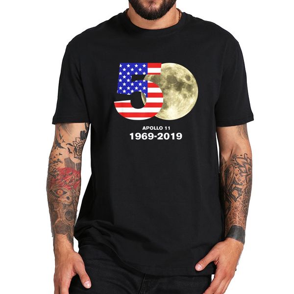 eu size 100% cotton t shirt apollo 11 moon landing 50th tshirts casual crew neck summer soft tee, White;black
eu size 100% cotton t shirt apollo 11 moon landing 50th tshirts casual crew neck summer soft tee, White;black