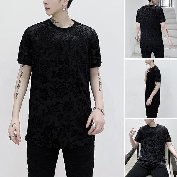 incerun men round neck printed black t-shirts fashion short sleeve t shirts see through floral tee party club harajuku, White;black
incerun men round neck printed black t-shirts fashion short sleeve t shirts see through floral tee party club harajuku, White;black