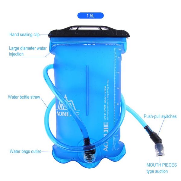 1.5/2/3l outdoor folding tpu water bag camping hiking cycling running sport hydration bladder water bag tube cleaner brushes
1.5/2/3l outdoor folding tpu water bag camping hiking cycling running sport hydration bladder water bag tube cleaner brushes
