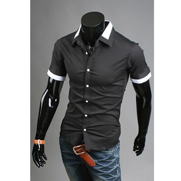 2016 spring/summer mens dress shirts false double collar design slim fit casual short sleeved shirt 3 colors size:~xxl 9063, White;black
2016 spring/summer mens dress shirts false double collar design slim fit casual short sleeved shirt 3 colors size:~xxl 9063, White;black
