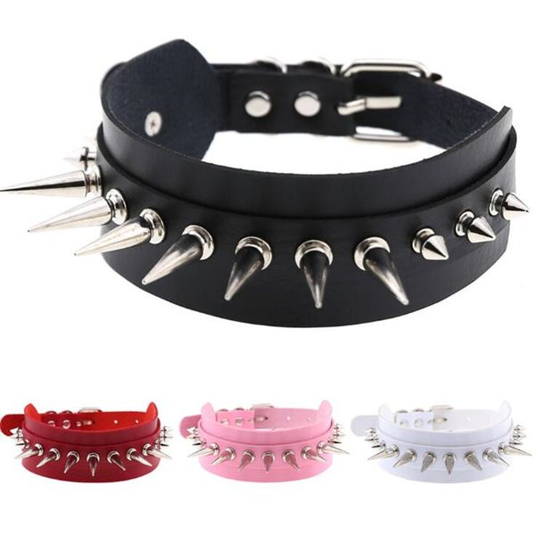 diezi vintage gothic harajuku cosplay 16 colors black pu leather rivet necklace for women men choker statement necklaces jewelry, Silver
diezi vintage gothic harajuku cosplay 16 colors black pu leather rivet necklace for women men choker statement necklaces jewelry, Silver