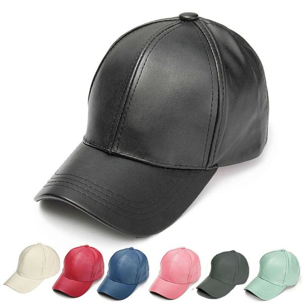 новые мужчины женщины кожа бейсболка унисекс snapback открытый спорт регулируемая шляпа 
новые мужчины женщины кожа бейсболка унисекс snapback открытый спорт регулируемая шляпа