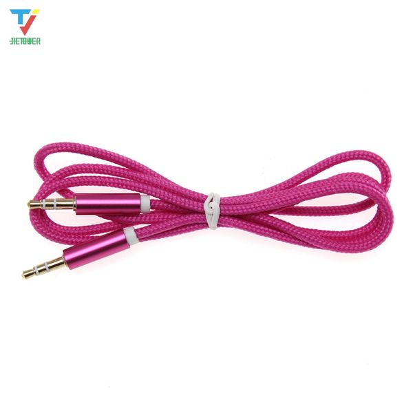 100pcs/lot 3.5mm aux auxiliary cable sanding shell braided audio cable male to male stereo car extension audio cable for mp3 phone
100pcs/lot 3.5mm aux auxiliary cable sanding shell braided audio cable male to male stereo car extension audio cable for mp3 phone