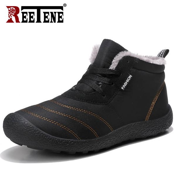 reetene fashion men winter shoes hiking boots men waterproof work protection boots solid color snow warm fur snow, Black
reetene fashion men winter shoes hiking boots men waterproof work protection boots solid color snow warm fur snow, Black