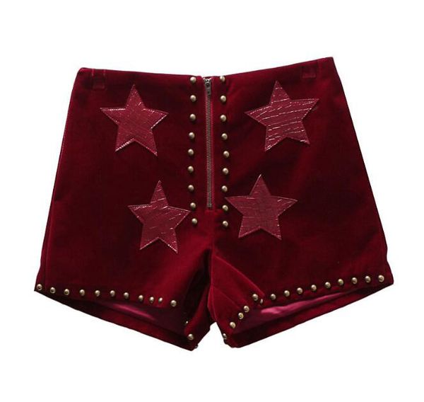female high waist gold velvet wide leg shorts ladies metal rivet fashion shorts clothing women office work shorts, White;black
female high waist gold velvet wide leg shorts ladies metal rivet fashion shorts clothing women office work shorts, White;black