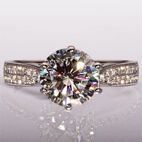 Free shipping Round cut Hot 4ct Topaz Diamonique simulated diamond 14KT white Gold Filled GF Engagement Women Wedding Ring Sz 5-11
Free shipping Round cut Hot 4ct Topaz Diamonique simulated diamond 14KT white Gold Filled GF Engagement Women Wedding Ring Sz 5-11
