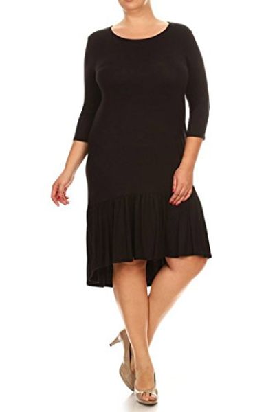 casual dresses fashion stream women's plus size solid jersey knit dress made in usa, Black;gray
casual dresses fashion stream women's plus size solid jersey knit dress made in usa, Black;gray