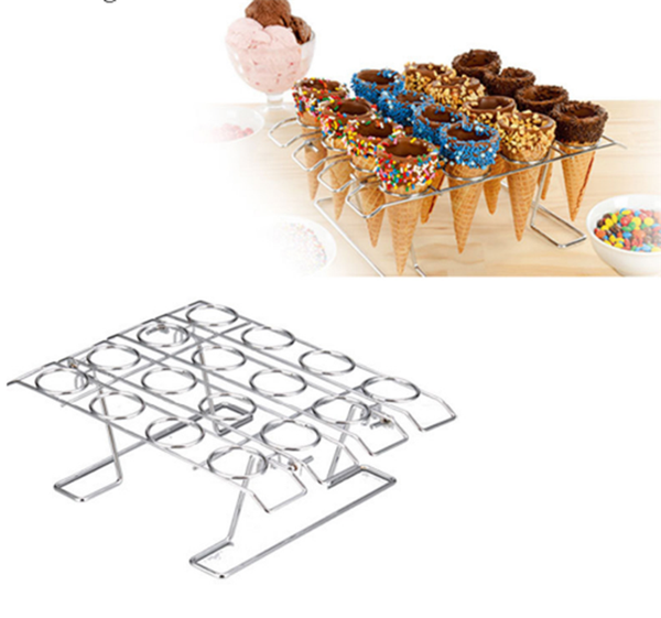 eco-friendly kitchen tools diy 16 slots ice cream displaying baking cake sugar cone cupcake cooling rack holder stand wedding party
eco-friendly kitchen tools diy 16 slots ice cream displaying baking cake sugar cone cupcake cooling rack holder stand wedding party