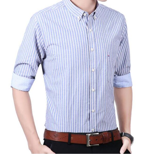 new business stripe dress shirt long sleeve brand shirt chemise homme slim fit cotton shirts, White;black
new business stripe dress shirt long sleeve brand shirt chemise homme slim fit cotton shirts, White;black