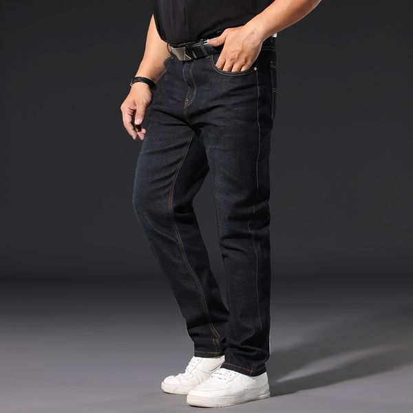 plus size 44 46 48 50 52 classic men's loose straight jeans business casual denim stretch trousers male brand black blue pants
plus size 44 46 48 50 52 classic men's loose straight jeans business casual denim stretch trousers male brand black blue pants
