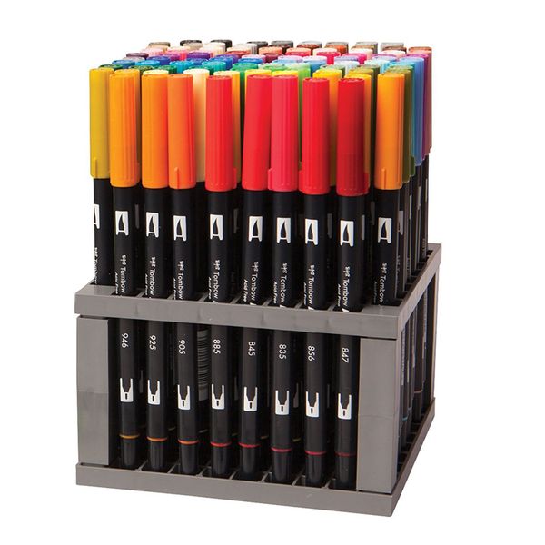 tombow abt dual 96/108colors art marker brush pen with stand soft watercolor calligraphy drawing blending coloring art supplies
tombow abt dual 96/108colors art marker brush pen with stand soft watercolor calligraphy drawing blending coloring art supplies