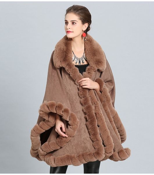 новый кашемир накидка женская имитация меха лисы воротник большой платок женщина зимняя куртка пончо фуфайка женская одежда балахон пальто, Black
новый кашемир накидка женская имитация меха лисы воротник большой платок женщина зимняя куртка пончо фуфайка женская одежда балахон пальто, Black