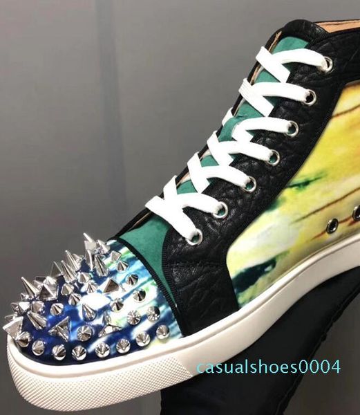 ace red bottom designer studded spikes flats casual shoes shoes for mens and women party lovers genuine leather sneakers ac04, Black
ace red bottom designer studded spikes flats casual shoes shoes for mens and women party lovers genuine leather sneakers ac04, Black