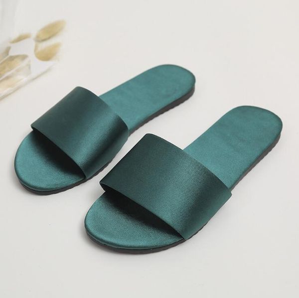 2019 summer ladies satin slippers fashion casual women home slippers flat non-slip slippers six color choice ing, Black
2019 summer ladies satin slippers fashion casual women home slippers flat non-slip slippers six color choice ing, Black